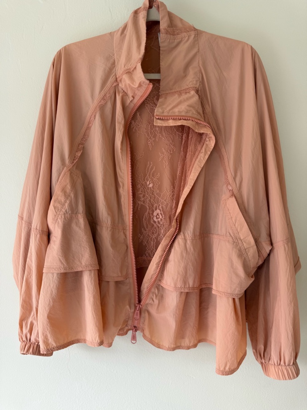 FP Movement by Free People Peach Lace-Back Jacket - Picture 2 of 6